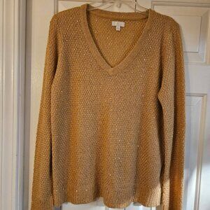 Gold sweater with sequins